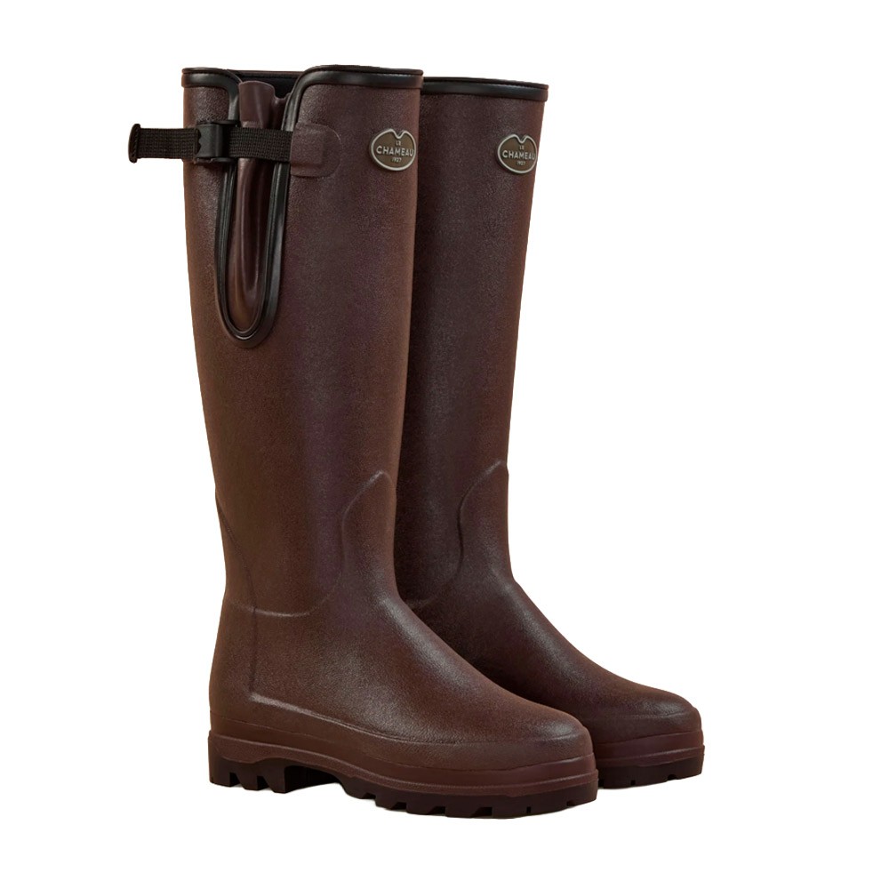 Le Chameau Le Chameau Vierzonord Neoprene Lined Boots in Marron Fonce