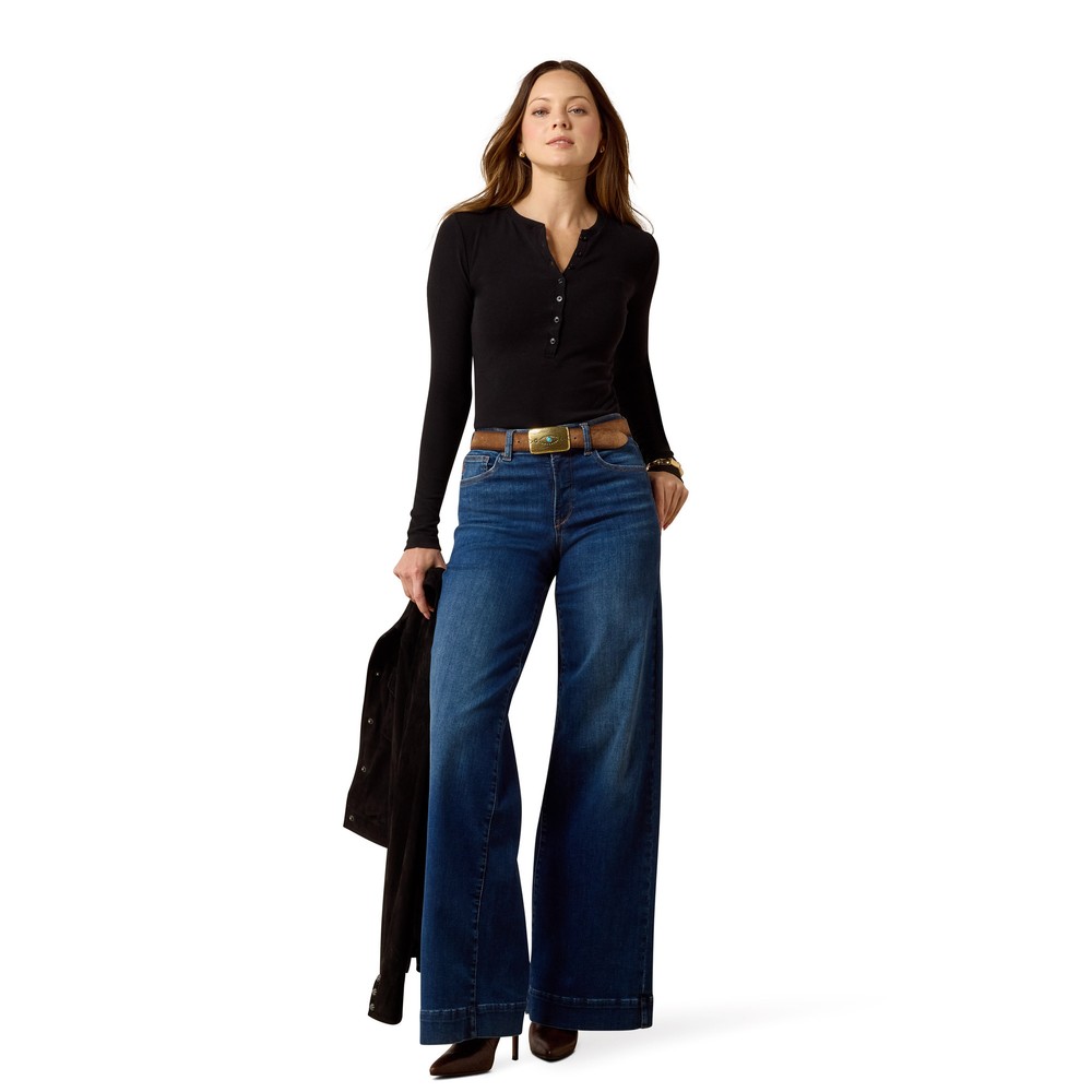 Ariat Ultra Stretch Vilma Wide Leg Jean Blue