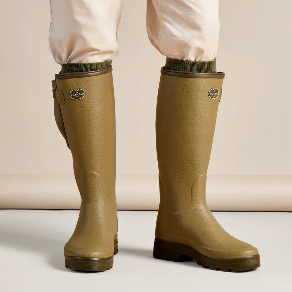 Le Chameau Mens Vierzonord Neoprene Lined Boots Green