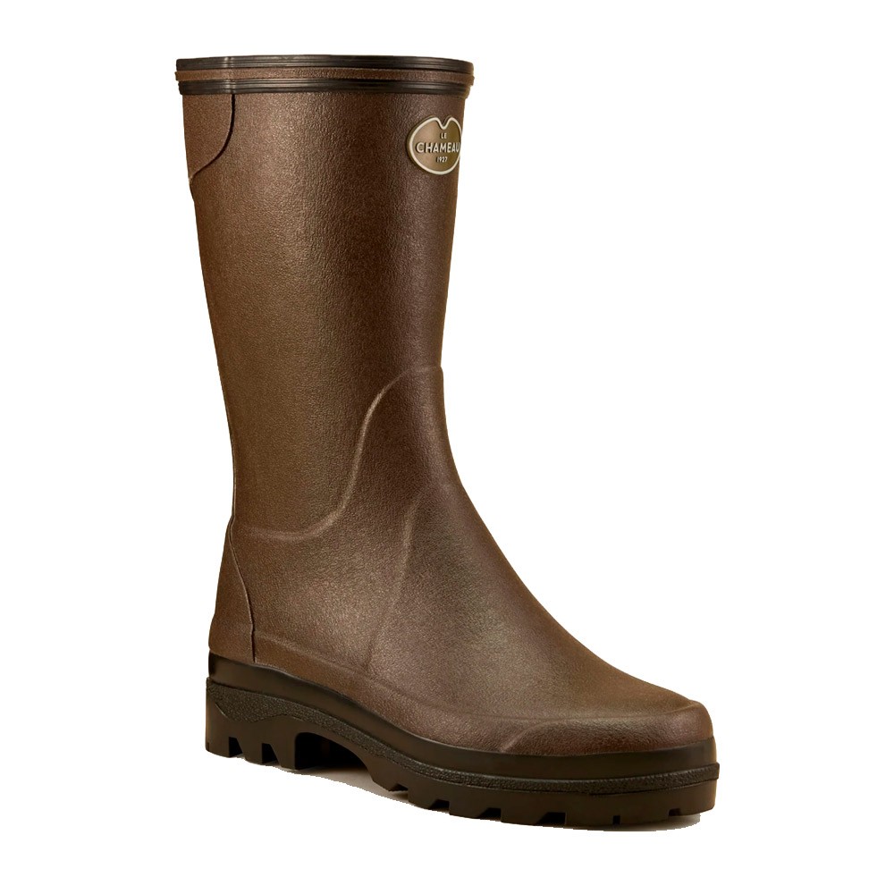 Le Chameau Giverny Jersey Lined Boots Brown