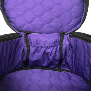 Charles Owen Charles Owen Hat Bag in Black/Purple