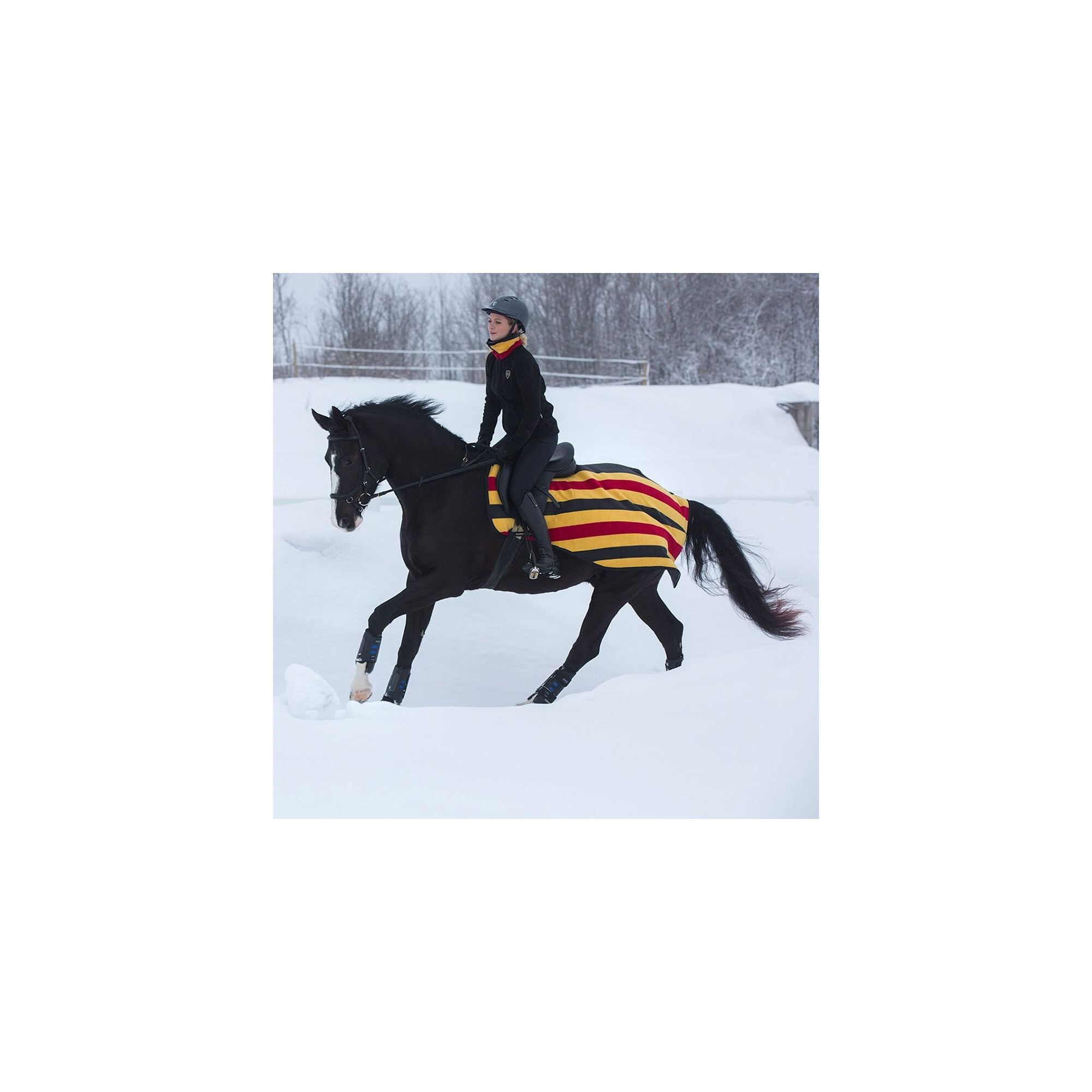 Couverture De Compétition Horseware Ireland Rambo MINI - Marron, Polaire