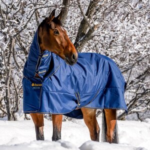Bucas Bucas Irish Turnout Combi Neck Cover in Navy/Gold