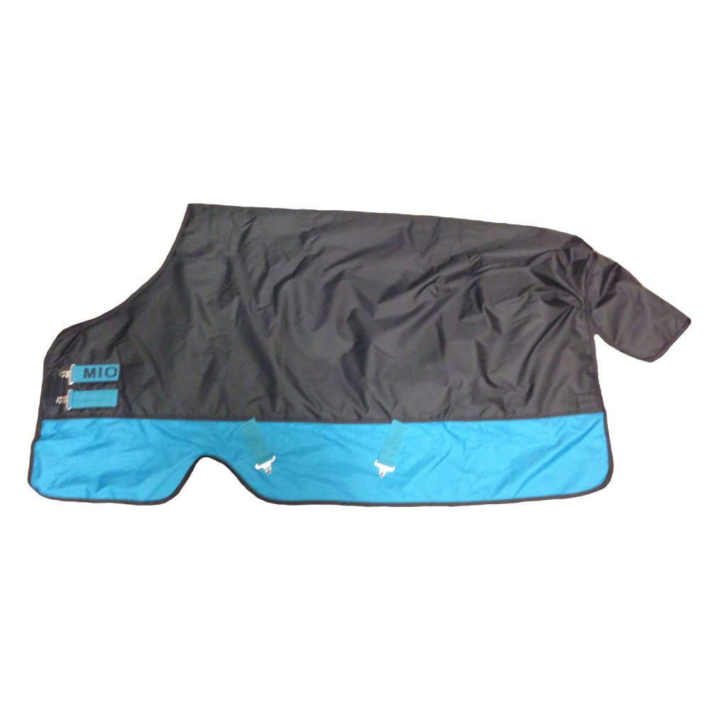 Horseware Amigo Mio Medium Turnout Rug in Black/Turquoise & Black