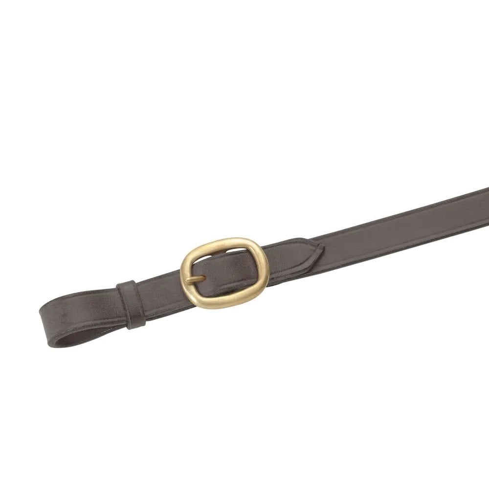 Shires Velociti Gara Buckle Leather Lead Rein Brown