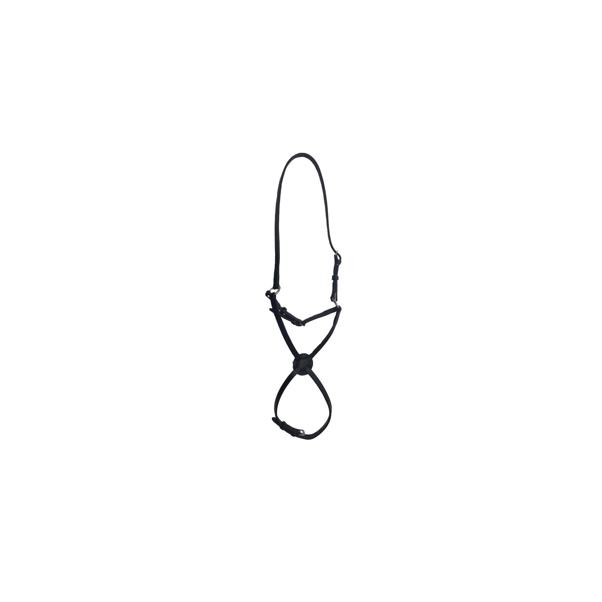 Shires Mexican Grackle Noseband with Rings Pony / Cob / Full in Black and Brown