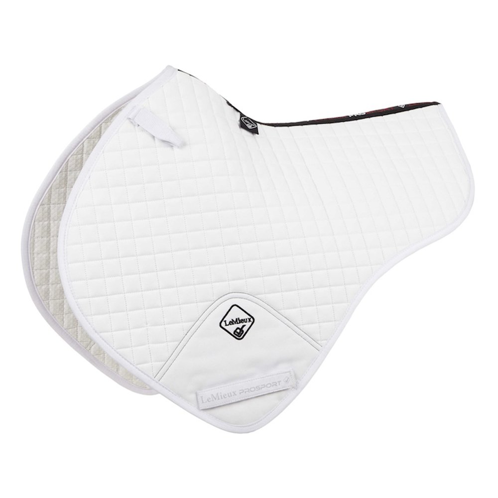 LeMieux Pro Sport Plain Close Contact Half Square White