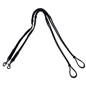 Shires Shires Velociti Gara Leather Elastic Side Reins in Black