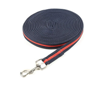 Shires Shires Cushion Web Lunge Line in Navy/Red