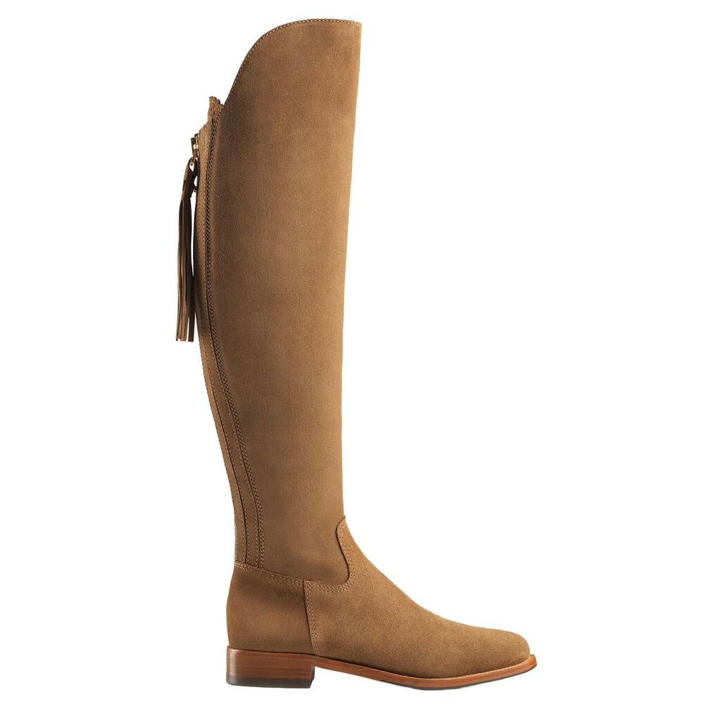 Fairfax & Favor Fairfax & Favor Flat Amira Suede Boot in Tan