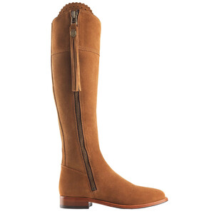 Fairfax & Favor Fairfax & Favor Sporting Fit Regina Suede Boot in Tan