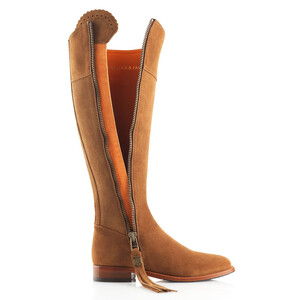 Fairfax & Favor Fairfax & Favor Sporting Fit Regina Suede Boot in Tan