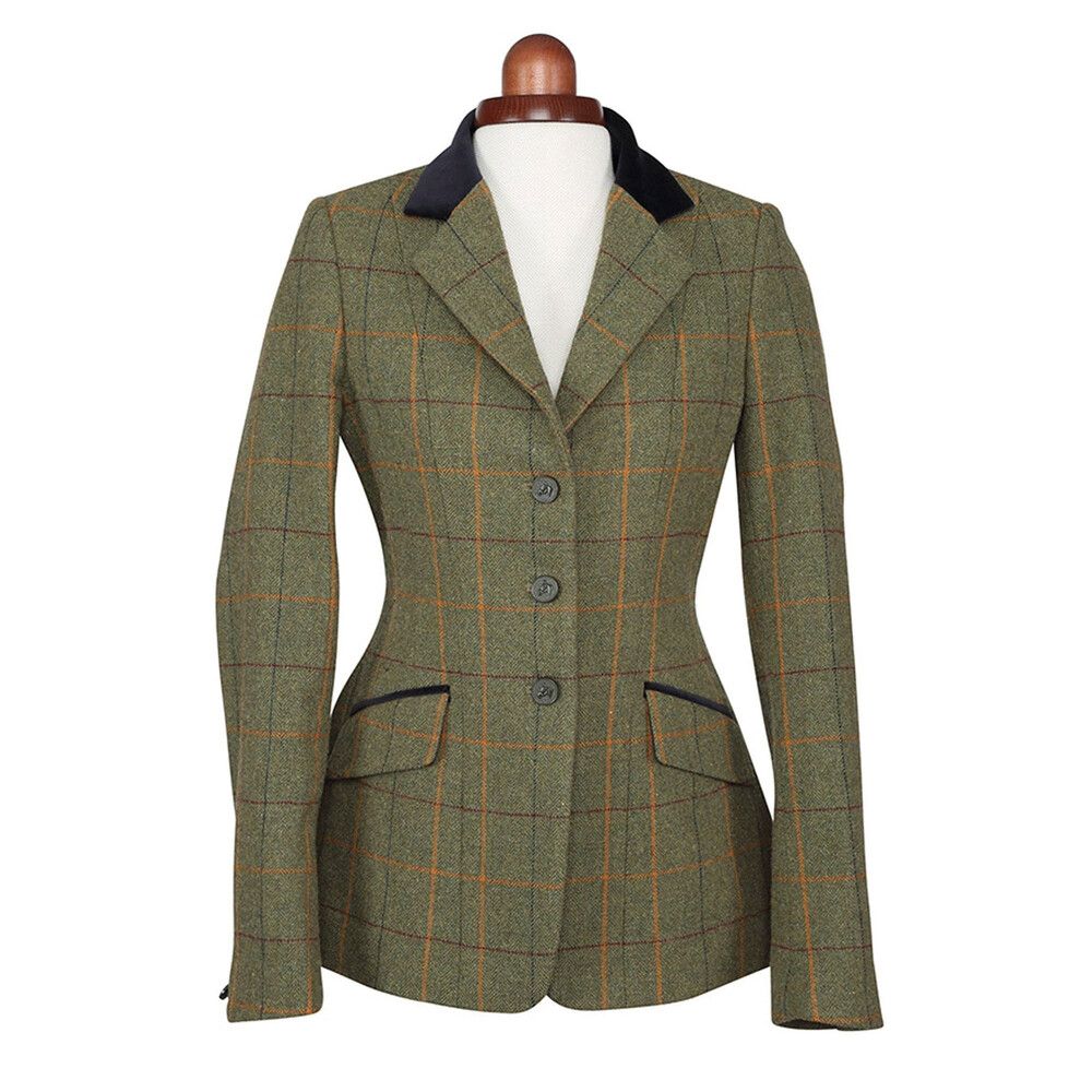 Shires Shires Aubrion Saratoga Ladies Show Jacket in Red/Yellow/Blue Check