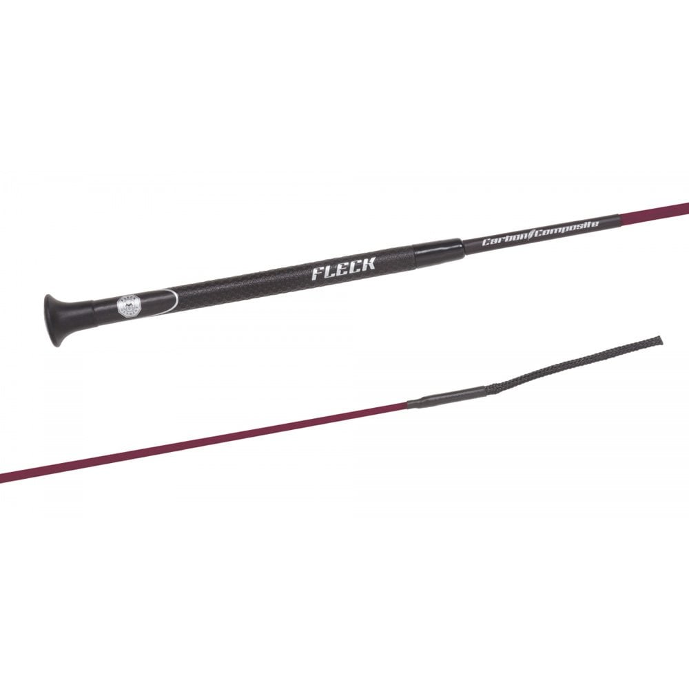 Fleck Fleck Carbon Ultralight Dressage Whip 110cm in Burgundy