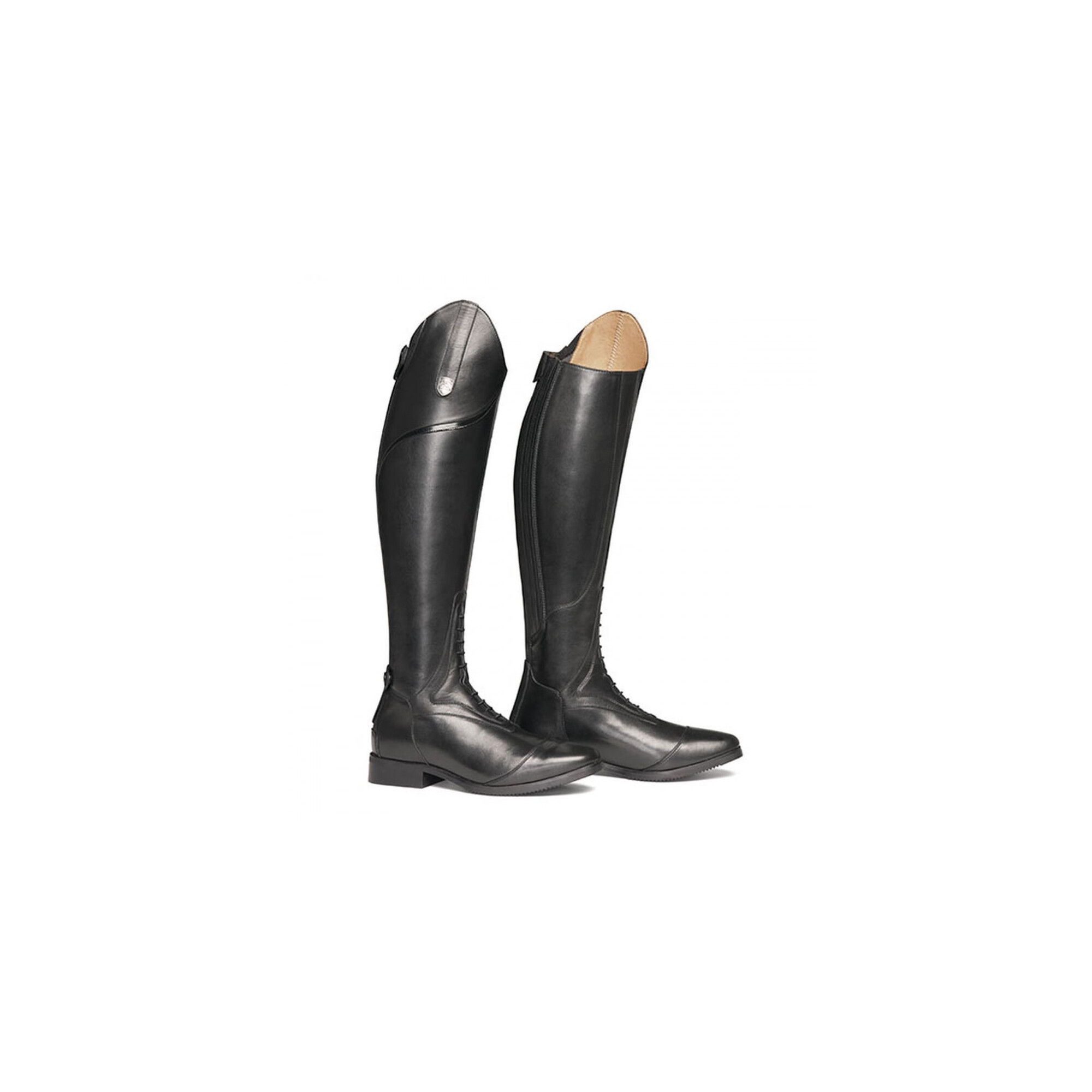 Ovation Bottes d'équitation confortables et élégantes en cuir pleine fleur Moorland II Highrider pour femme, marron, pointure 41