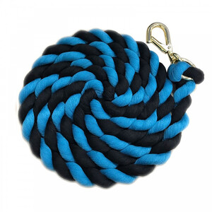 Shires Shires Two Tone Lead Rope in Black/Teal