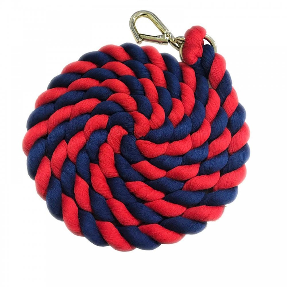 Shires Shires Two Tone Lead Rope in Navy/Red