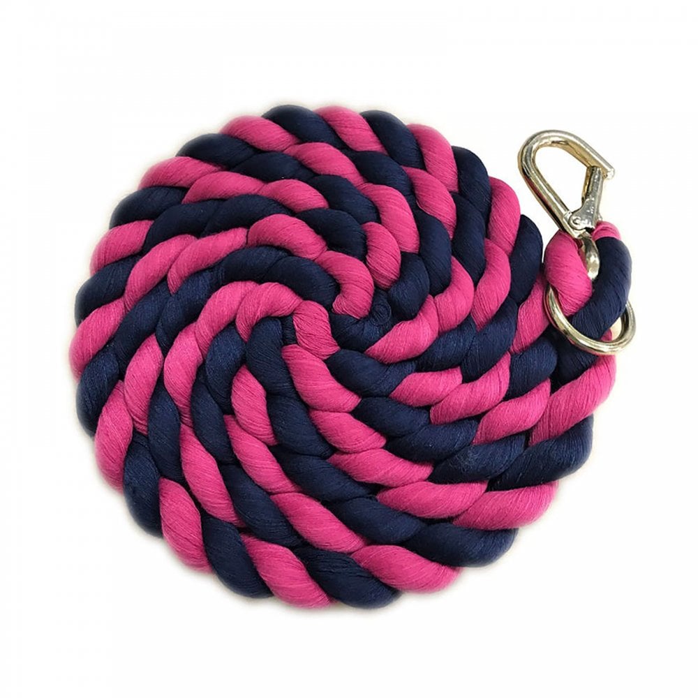 Shires Shires Two Tone Lead Rope in Navy/Pink