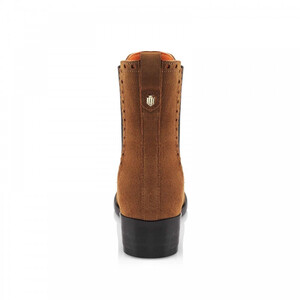 Fairfax & Favor Fairfax & Favor Brogued Chelsea Suede Boot in Tan