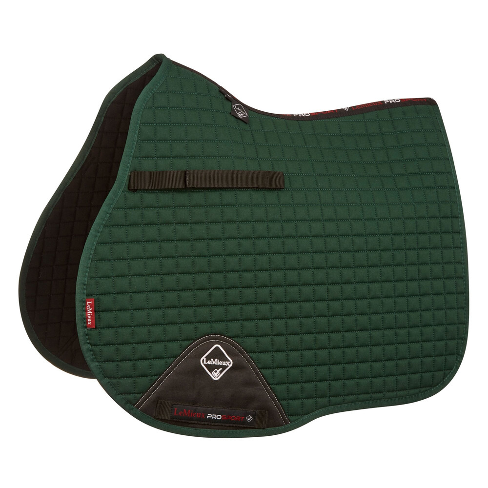 LeMieux LeMieux Pro Sport Plain GP/Jumping Square in Green