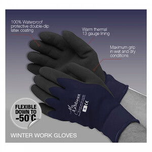 LeMieux LeMieux Yard Master Work Glove in Navy
