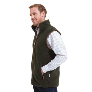 Schoffel Schoffel Oakham Fleece Gilet in Dark Olive