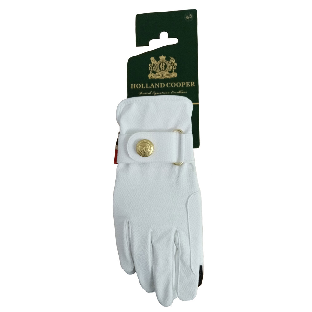 Holland Cooper Holland Cooper Riding Gloves in White