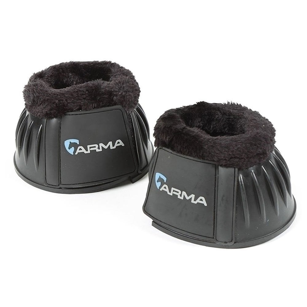 Shires Arma Fleece Over Reach Boots Black