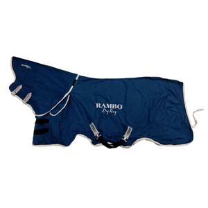 Horseware Rambo Dry Rug Supreme in Navy/Silver
