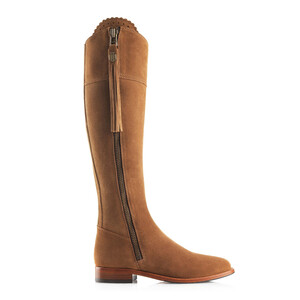 Fairfax & Favor Fairfax & Favor Narrow Fit Regina Suede Boot in Tan