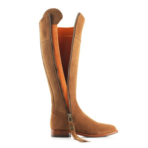 Fairfax & Favor Fairfax & Favor Narrow Fit Regina Suede Boot in Tan