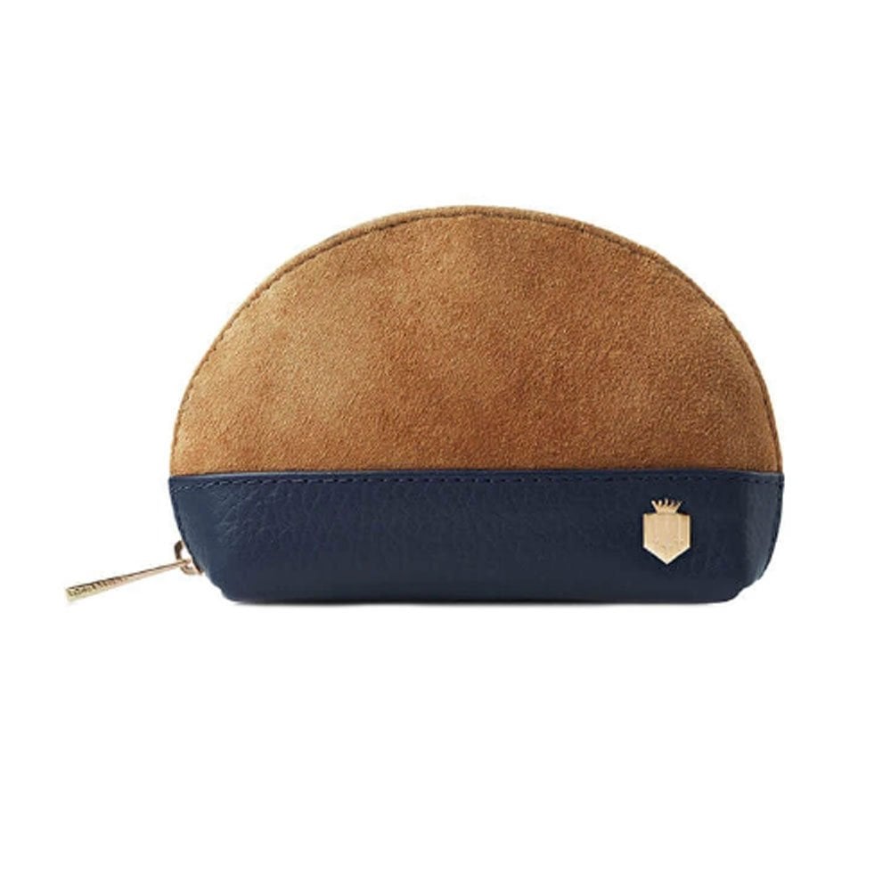 Fairfax & Favor Fairfax & Favor Chiltern Coin Purse in Tan/Navy