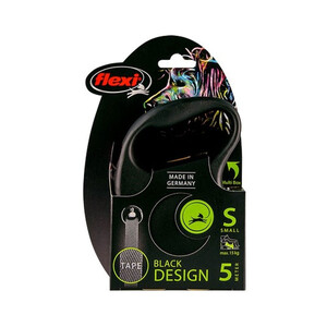 Flexi Flexi Black Design Tape Lead 5m in Black