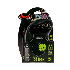 Flexi Flexi Black Design Tape Lead 5m in Black