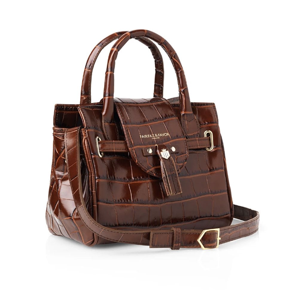 Fairfax & Favor Fairfax & Favor Mini Windsor Handbag in Conker Brown