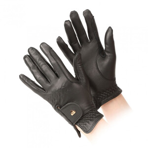 Shires Shires Aubrion Estade Leather Riding Gloves in Black