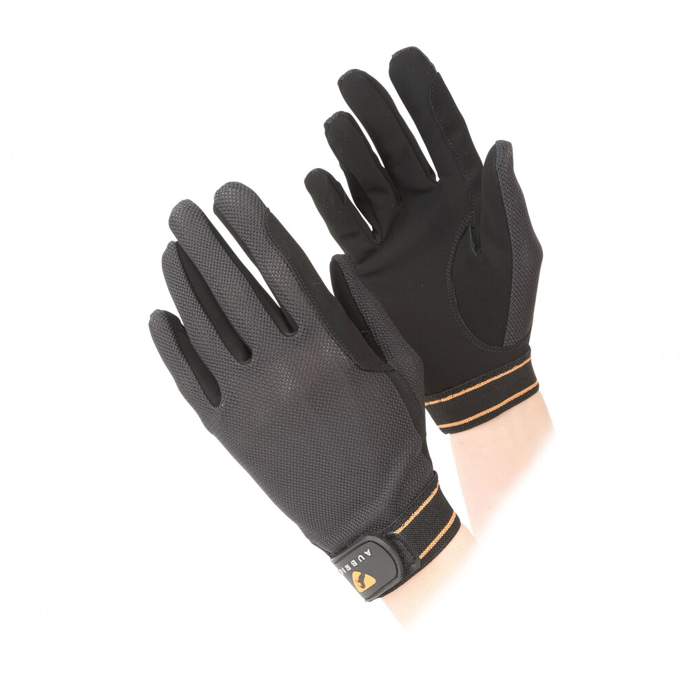 Shires Shires Aubrion Stratos Mesh Riding Gloves in Black