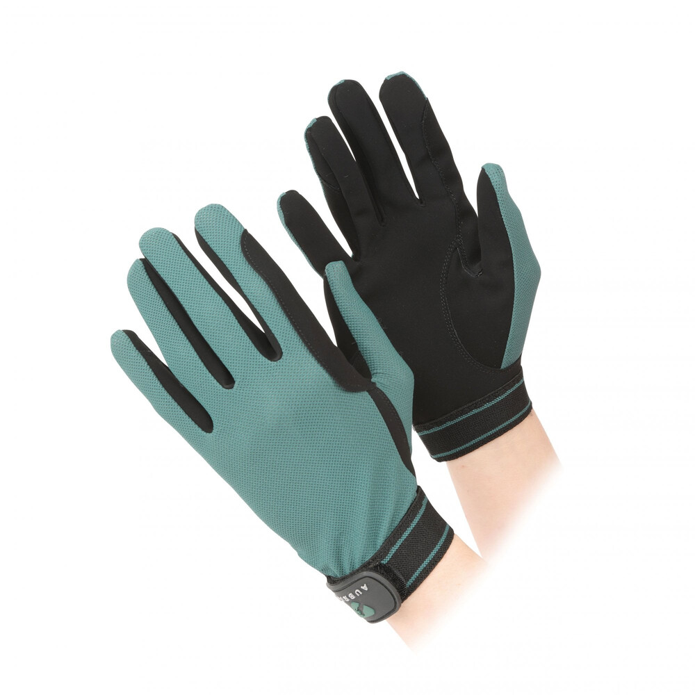 Shires Shires Aubrion Stratos Mesh Riding Gloves in Green