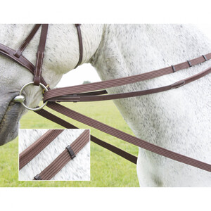 Shires Shires Velociti Gara Draw Reins in Brown