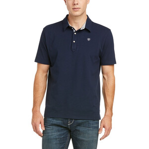 Ariat Ariat Mens Medal Polo Shirt in Navy