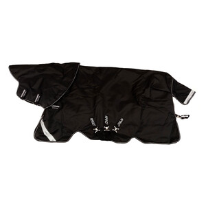 Horseware Amigo Super Bravo Plus Medium Turnout Rug in Black/White