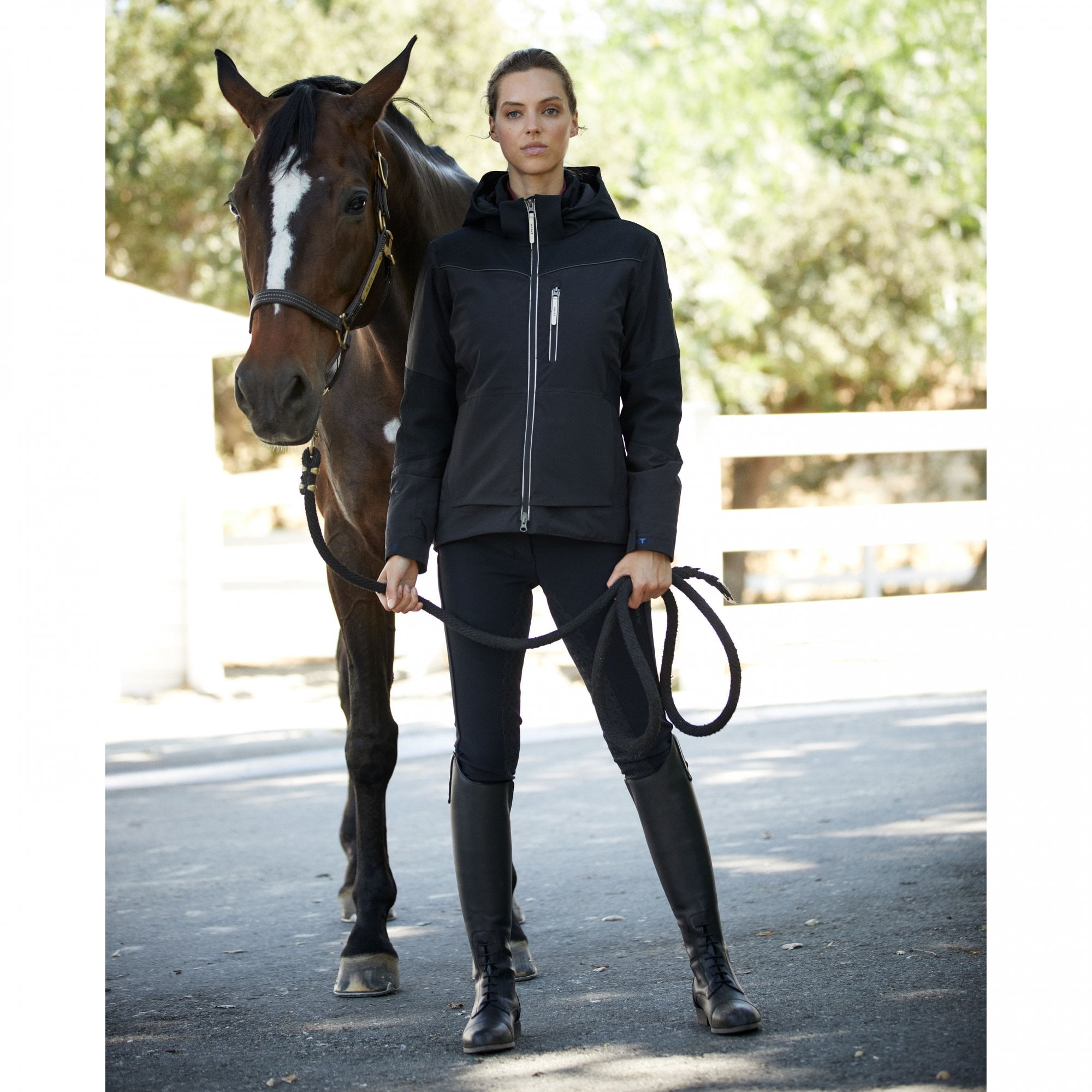 Manteau Léger Ariat Fusion pour Femme - Noir