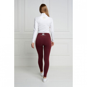 Holland Cooper Holland Cooper Thermal Legging Riding Tights in Burgundy