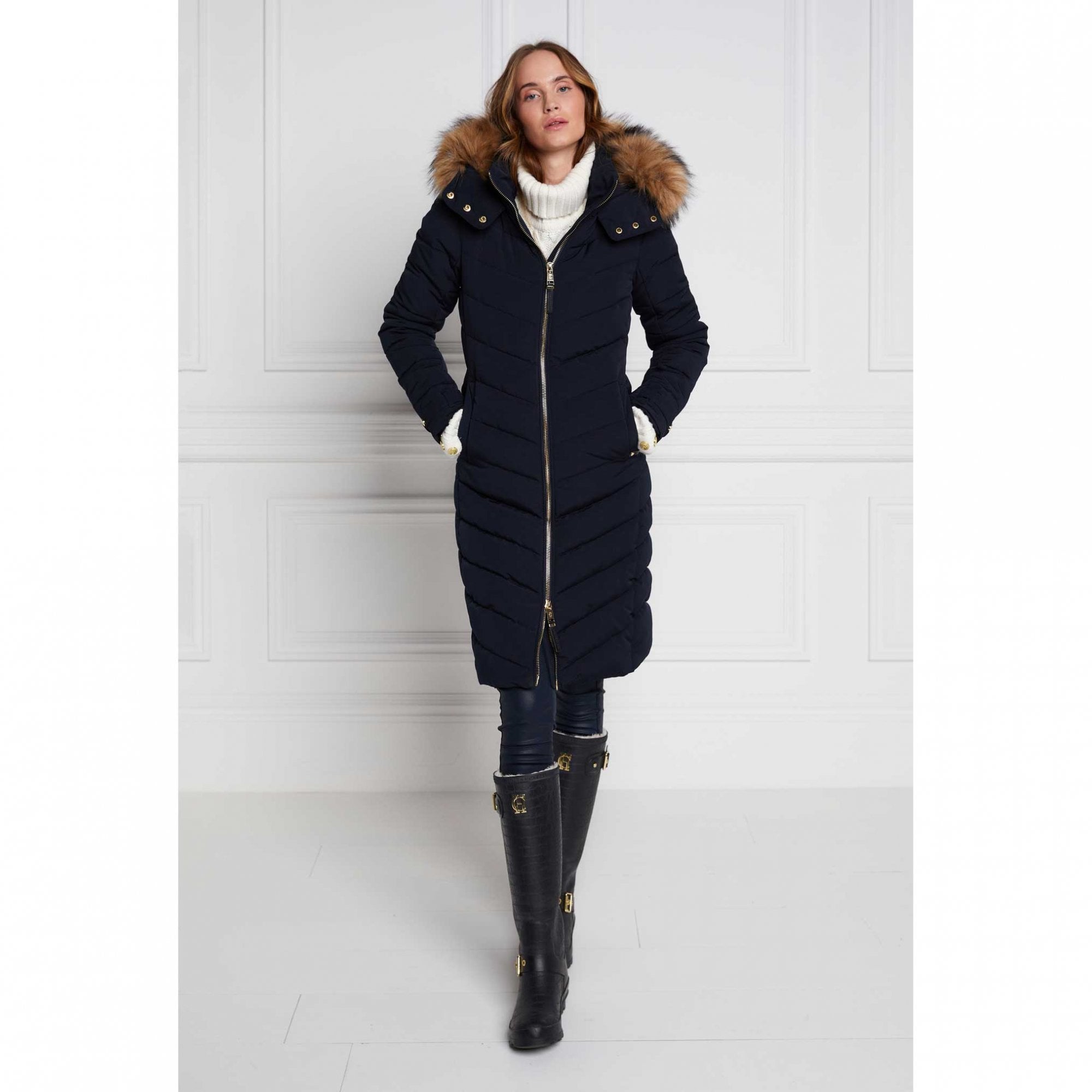 Holland Cooper The Wellington Coat Houghton Country