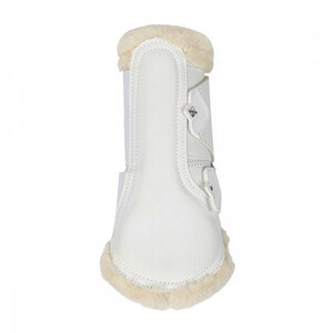 LeMieux LeMieux Fleece Edge Mesh Brushing Boots in White/Natural