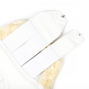 LeMieux LeMieux Fleece Edge Mesh Brushing Boots in White/Natural