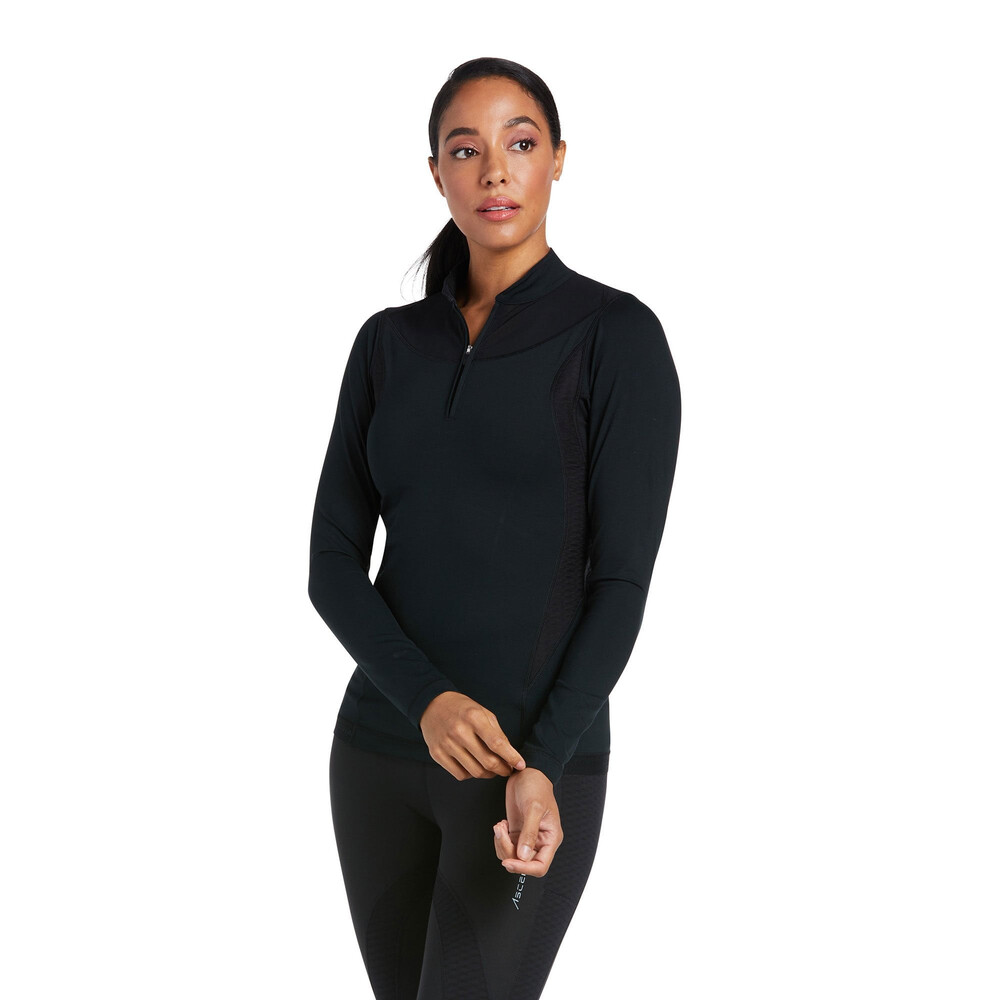 Ariat Ariat Ascent 1/4 Zip Baselayer in Black