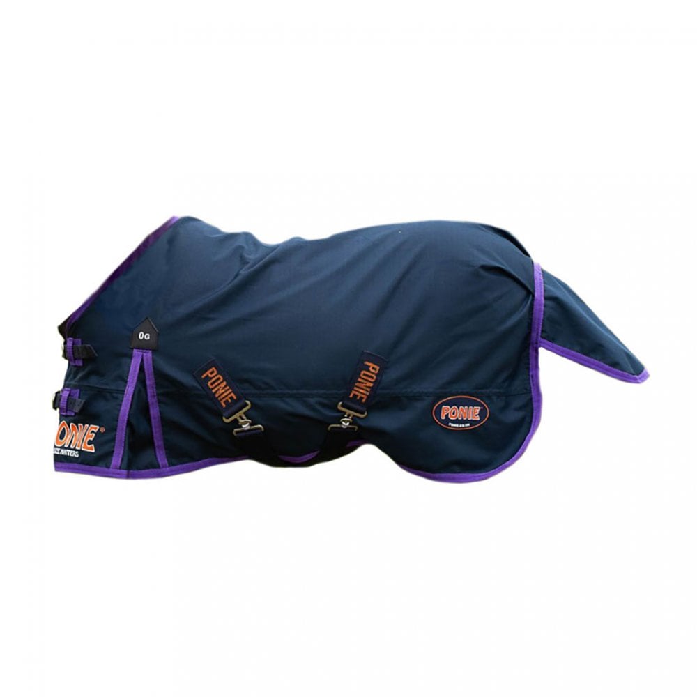 Gallop Gallop Ponie Lite Turnout Rug in Navy/Purple