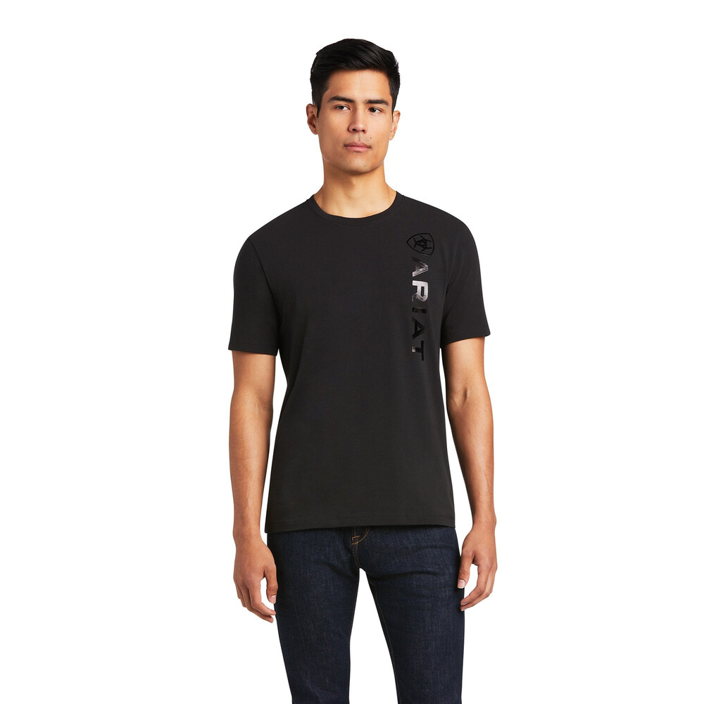 Ariat Ariat Mens Vertical Logo T-Shirt in Black
