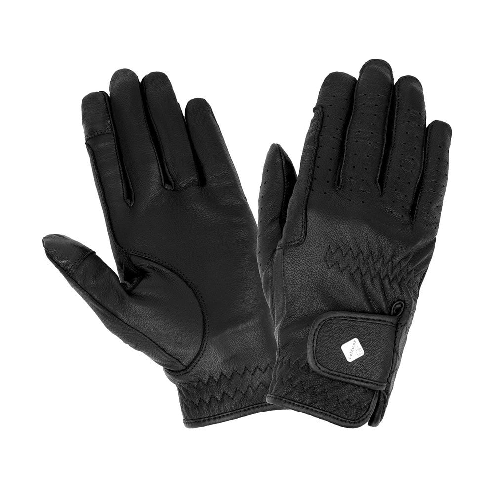 LeMieux LeMieux ProTouch Classic Leather Riding Gloves in Black